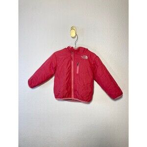 The North Face 12-18 month baby girl jacket pink floral reversible